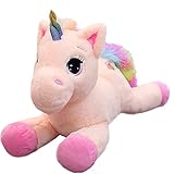 Georgie Porgy Plüsch Einhorn Farbblock Teddy Kuscheltier Tier Plüschtier für...