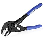 WORKPRO Zangenschlüssel 180 mm, Greift bis 40 mm, Verstellbare...