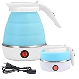 AUTOWNLUX Silikon Faltbarer Wasserkocher 0.6L Reise Tragbarer Wasserkocher Mini...