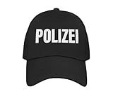 Alsino Polizei Basecap Cap Mütze - Polizei-Cap schwarz, Kappe Käppi -...
