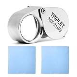OUDQFCJ Faltlupe Juwelierlupe für Edelsteine Diamanten Schmuck Briefmarken...