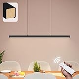 MATO LED Pendelleuchte Esstisch Höhenverstellbar Schwarz - Lichtfarbe stufenlos...