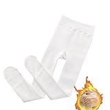 Yeeteepot Mädchen Warm Strumpfhose Winter Gefüttert Leggings Kinder Einfarbig...