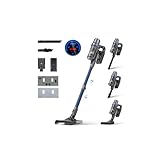 Linkifly Akku Staubsauger mit Wischfunktion, 45000Pa/550W/60 Min Staubsauger...