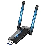 USB WLAN Stick, ElecMoga 1300Mbps USB 3.0 WLAN Adapter 2.4GHz/5.8GHz Dual Band...