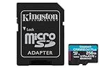 Kingston Canvas Go Plus microSDXC Speicherkarte Gen4 200MB/s A2 U3 V30 256GB...