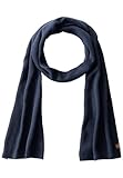 camel active Herren Strickschal aus reiner Baumwolle Blau, menswear-OS