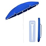 Sekey 160cm GRS-zertifizierter Sonnenschirm mit Sonnenschirmhalter für Garten,...