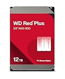 WD Red Plus 12TB NAS Interne Festplatte 3,5 Zoll - 7200 U/Min, SATA 6Gb/s, CMR,...