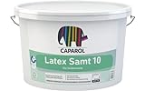 Caparol Latex-Samt 10 Wandfarbe seidenmatt weiß 12,5 L