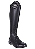 QHP Leder-Reitstiefel Romy für Kinder mit austauschbarem Design ! Schwarz,...