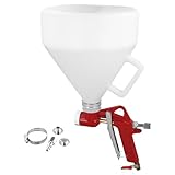 QWORK® Trichterpistole 6L, Putzlackierpistole mit 3 Düsen 4.0mm, 6.0mm, 8.0mm,...
