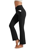 Friptspyg Damen Hose Bootcut Yogahose Fitness Schlaghose Sporthose V High Waist...