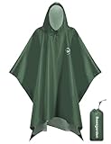 Beesgarden Leichter Wasserdichter Regenponcho mit TPU-Beschichtung, 8000mm...
