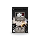 Weber Anzündwürfel (22 Stück), zum Entzünden von Holzkohle & Briketts,...