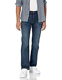 Amazon Essentials Herren Bootcut-Jeans mit gerader Passform, Dunkle Waschung,...