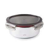 LACOR - 64615 - Runder Ecoinox-Lebensmittelbehälter, Edelstahl 18/10, 700 ml,...