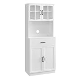VASAGLE Küchenschrank, Mehrzweckschrank, Vorratsschrank, mit verstellbaren...