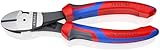 KNIPEX Kraft-Seitenschneider mit Comfort-Griffen schwarz atramentiert 180 mm 74...
