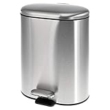 bremermann Treteimer BARBENA - 6 Liter // Edelstahl Anti-Fingerabdruck Softclose...