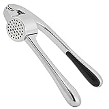 HiramWare Knoblauchpresse, Premium-Rostfreier Küchen-Knoblauchzerkleinerer mit...