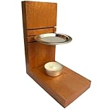 Trintura Weihrauchbrenner aus Holz – Aromalampe mit Edelstahlsieb –...
