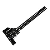 Ticfox Multi-Gleit-Tiefenmesser Aluminiumlegierung T-Quadrat-Lineal...