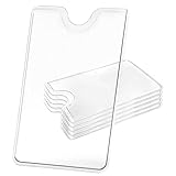6 x Transparente kartenhülle hartplastik,kartenschutz,card case,ec karten...