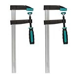 wolfcraft Schraubzwingen Set 270 kg Spannkraft, 80 mm Ausladung, 300 mm...