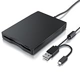 CSL - Externes USB Diskettenlaufwerk FDD 1,44MB 3,5 Zoll - USB C - PC und Laptop...