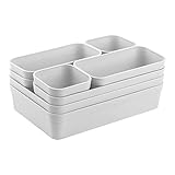 1x Schubladen-Organizer Set Aufbewahrungs-Box Einteiler Trenn-System verstellbar...