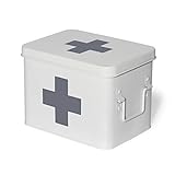 Theo&Cleo Medizin Box Metall, Erste Hilfe Kasten Koffer Schrank, Arzneischrank...