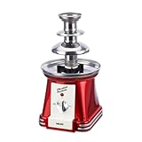 Salco Schokobrunnen | 3-stufiger Chocolate Fountain | Retro-Style | Edelstahl |...