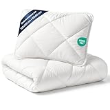 Baby Bettdecke und Kissen Kinderdecke 100x135 cm und Babykissen 40x60 cm -...