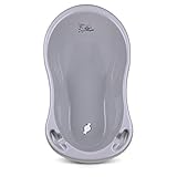 Babykajo Baby Badewanne mit Stöpsel – Baby Wanne aus BPA freiem Plastik und...