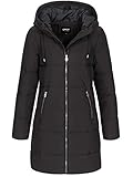 ONLY Damen Lange Puffer Jacke | Warmer Stepp Wintermantel mit Kapuze |...