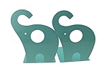 Niedlicher Elefant Buchstütze für Kinder, Metall Buchstütze, Buchstützen...