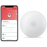 HEIMAN Wi-Fi Wasseralarm,WLAN Wassermelder mit Batterie,Smart Wassersensor,75 dB...