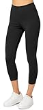 Merry Style Damen Leggings 3/4 Capri Leggings Damen aus Baumwolle Capri...