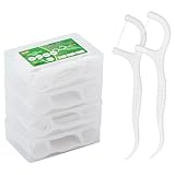 Zahnseide Dental Floss 200 Stück Zahnseide Stick mit Zahnstocher Halter, Zahn...