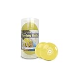 STOTT PILATES Zwei Pack Toning Ball, zitronengelb, 2-Pound