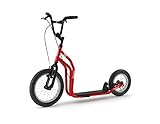 YEDOO Three Tretroller - ab 140 cm Körperhöhe, bis 120 kg, mit Luftreifen...