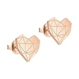 Liebeskind Berlin Ohrstecker aus Edelstahl im Herz-Design