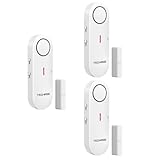 TechRise Türalarm Fensteralarm Einbruchschutz Türalarmsensor, 3-fache...