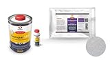 Komplettpaket-GFK: 1 Kg Polyesterharz Resinpal 1715 + 1 m² Glasfasermatte 300...