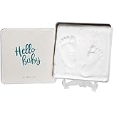 Baby Art Magic Box, Gipsabdruck Geschenkbox aus Metall, für Baby Handabdruck...
