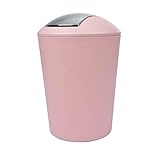 Douceur d'Intérieur Flac Mülleimer, 5,6 l, einfarbig, Chrom, Powder Pink, 19.7...