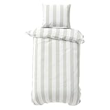 Visaggio Bettwäsche Baumwolle Jersey 135x200 cm Bettbezug Garnitur Set YKK...