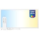 LECOM LED Panel 120x60 Dimmbar - Deckenleuchte 60 W mit Fernbedienung CCT...