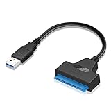 USB 3.0 auf SATA Adapter Kabel – 22 Pin SATA zu USB für 2,5 Zoll SSD/HDD,...